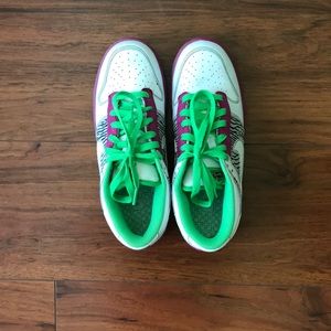 Nike 6.0 Dunks with zebra print